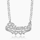 Custom 18K Double Plated Name Necklace Stainless Steel Jewelry