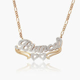 Custom 18K Double Plated Name Necklace Stainless Steel Jewelry