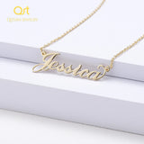 Personalized 1MM Thin Necklaces Name Pendant Nameplate Necklace