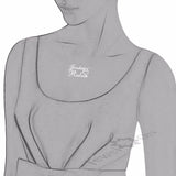 Personalized 2 Names Heart Necklace for Women
