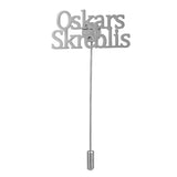 Personalized 2Names Long Pin Brooch Stainless Steel Lapel Pin