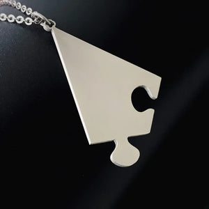 Personalized Sibling Puzzle Necklace Set BFF Necklaces