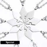 Personalized Sibling Puzzle Necklace Set BFF Necklaces