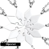 Personalized Sibling Puzzle Necklace Set BFF Necklaces