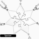 Personalized Sibling Puzzle Necklace Set BFF Necklaces