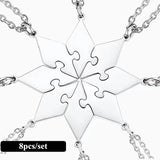 Personalized Sibling Puzzle Necklace Set BFF Necklaces