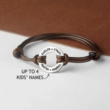 Personalized Bracelet Name Circle Stainless Steel