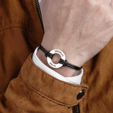 Personalized Bracelet Name Circle Stainless Steel