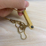 Personalized 3D Bar Necklaces Projection Photo Necklace