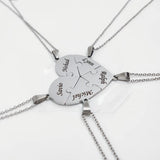 Family Heart Shape Necklace, Stainless Steel, 5 Stars Reviews