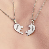 Family Heart Shape Necklace, Stainless Steel, 5 Stars Reviews