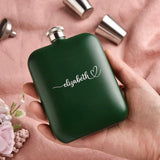 Personalized 6 OZ Bridesmaid Hip Flask Stainless Steel Wedding Bridal Party Gift