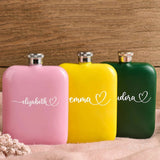Personalized 6 OZ Bridesmaid Hip Flask Stainless Steel Wedding Bridal Party Gift