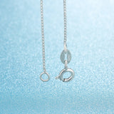 Personalized 925 Silver Necklace Vintage Style Half Moon Tree Pendant