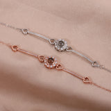Custom 925 Sterling Silver Photo Bracelet for Girlfriend