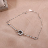 Custom 925 Sterling Silver Photo Bracelet for Girlfriend