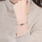 Sterling Silver Projection Photo Bracelet - Personalized Memorial Gift