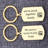 Personalized PB&J Couple Keyrings Keychain