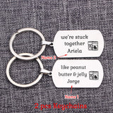 Personalized PB&J Couple Keyrings Keychain