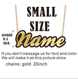 Custom Acrylic Name Necklace for Women Kids Jewelry