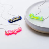 Personalized Acrylic Name Choker Necklace