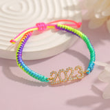 Personalized Adjustable Vintage Bracelet with Zircon for Girls