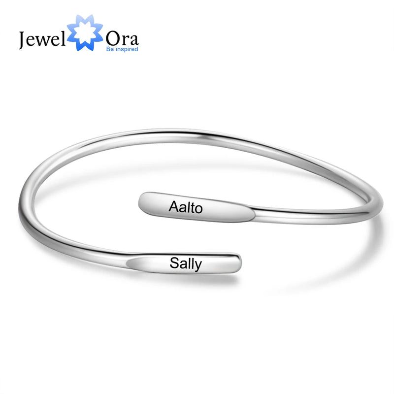 Custom Name Cuff Bracelet - Personalized Jewelry for Her