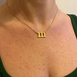 Personalized Angel Number Necklace | Lucky Number Pendant Jewelry