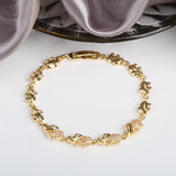 Elephant Bracelet Copper Zirconia Adjustable Woman Gift