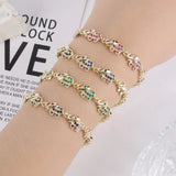 Elephant Bracelet Copper Zirconia Adjustable Woman Gift