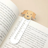 Personalized Dog Metal Bookmark Pet Picture Book Page Marker Ruler Gift