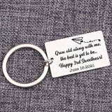 Grow Old Along With Me Keychain Bag Charm - Personalized Anniversary Gift