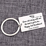 Grow Old Along With Me Keychain Bag Charm - Personalized Anniversary Gift