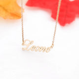 Custom Name Necklace Personalized Choker Stainless Steel Pendant Jewelry