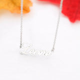 Custom Name Necklace Personalized Choker Stainless Steel Pendant Jewelry