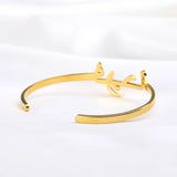 Arabic Font Name Bracelet Stainless Steel Chain Personalized Jewelry Gift