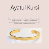 Arabic God Messenger Cuff Bangles Stainless Steel Bracelet