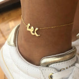 Custom Arabic Name Anklet Stainless Steel Feet Chain Women Leg Jewelry