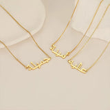 Arabic Name Necklace Silver Pendant Jewelry
