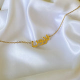 Arabic Name Necklace Silver Stainless Steel Pendant Jewelry