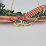 Arabic Name Necklace Stainless Steel Islamic Jewelry Personalized Gift