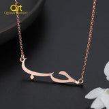 Arabic Name Pendant Necklace Stainless Steel 18K Plated Gift Jewelry