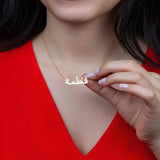 Personalized Arabic Necklace Name Islamic Nameplate Women Charm Jewelry