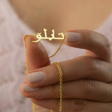 Arabic Name Necklace Personalized Stainless Steel Choker Gift