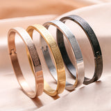 Personalized Ayatul Kursi Cuff Bangle Stainless Steel Arabic Bracelet