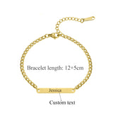 Personalized Baby Bracelet Stainless Steel Engraved Name Bracelet