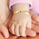Custom Engraved Baby Bracelet Stainless Steel Chain 15cm