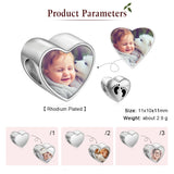 Baby Feet Heart Charms Beads for Jewelry Making