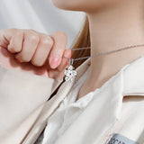 Personalized Baby Feet Name Necklace with Birthstone Mothers Jewelry Gift