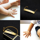 Personalized Baby ID Bracelet Stainless Steel Charm Name Bracelets For Children